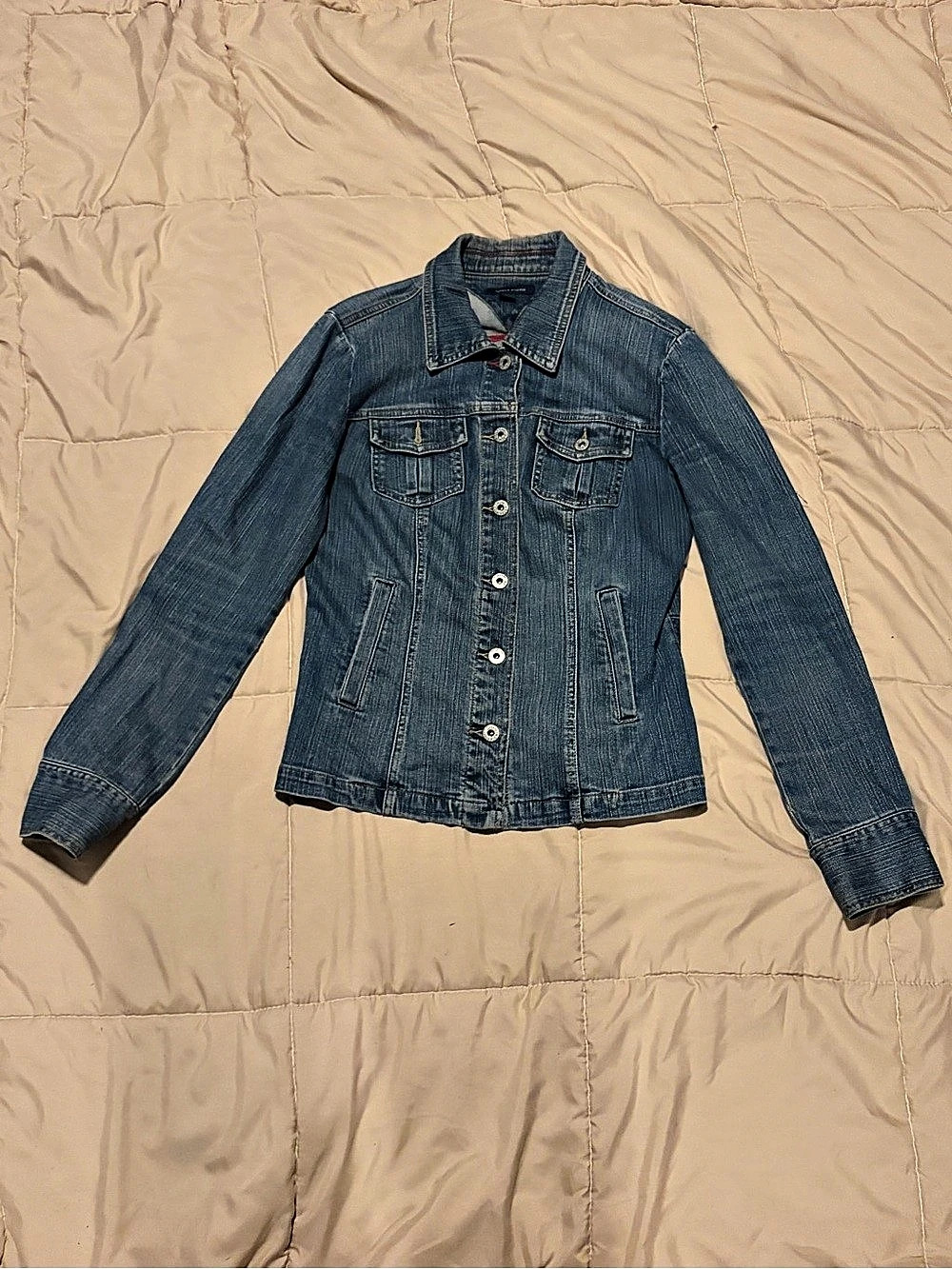 Tommy Hilfiger Denim Jacket Blue Size Medium